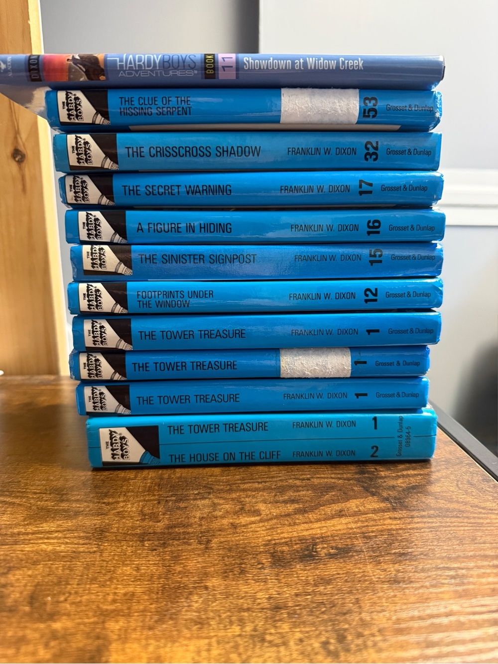Hardy Boys Books 1, 2, 11, 12, 15, 16, 17, 32, 53 Hardcovers - Lot of 11